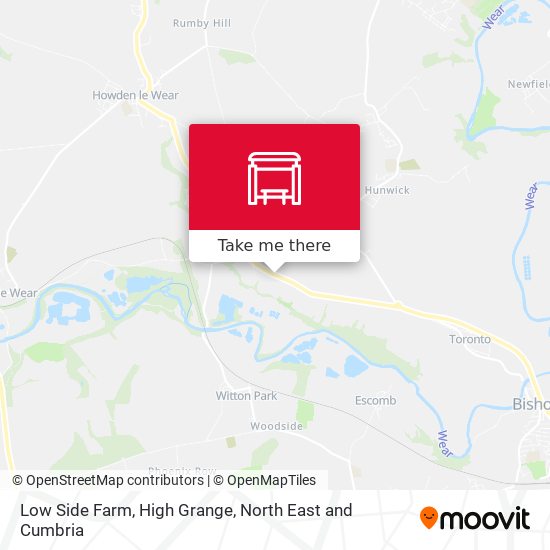 Low Side Farm, High Grange map