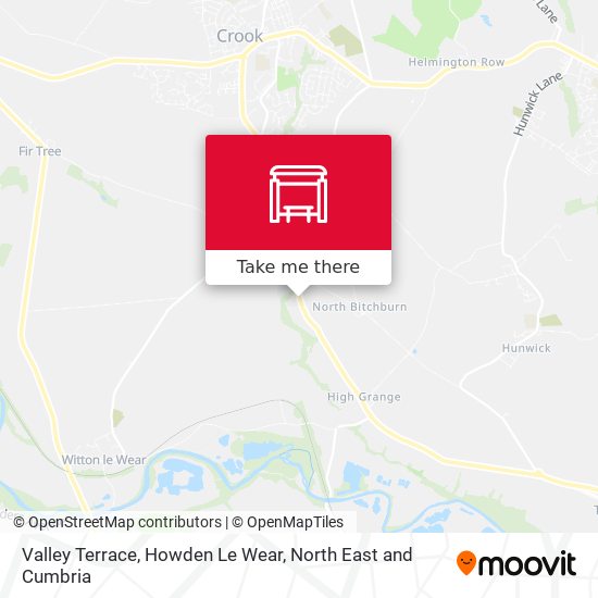 Valley Terrace, Howden Le Wear map