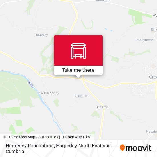 Harperley Roundabout, Harperley map