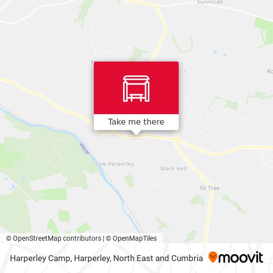 Harperley Camp, Harperley map