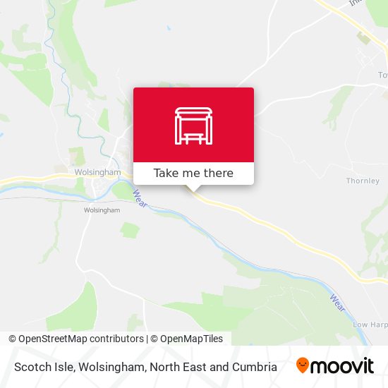 Scotch Isle, Wolsingham map
