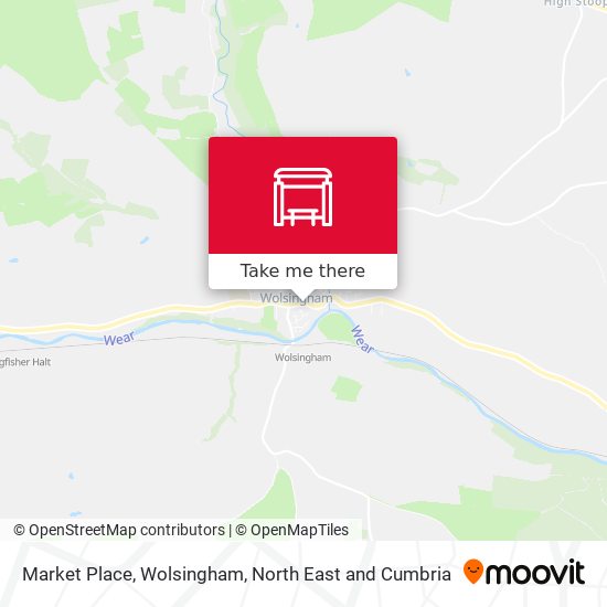 Market Place, Wolsingham map