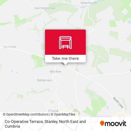 Co-Operative Terrace, Stanley map