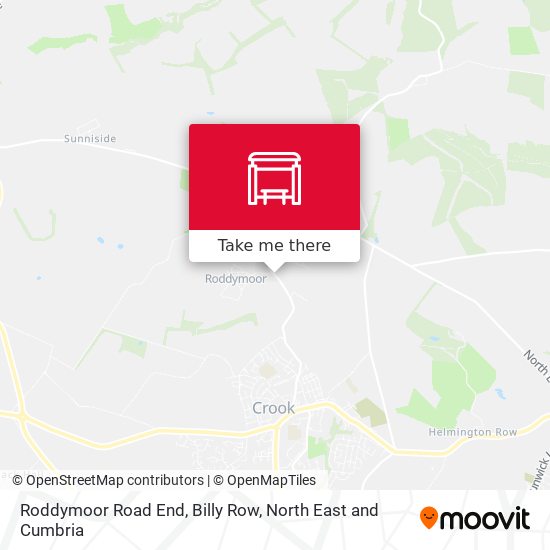 Roddymoor Road End, Billy Row map