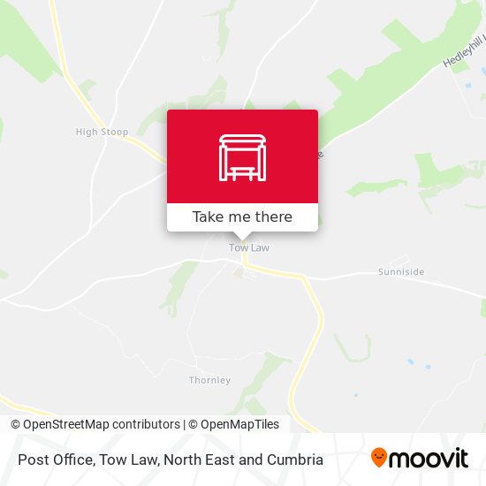 Post Office, Tow Law map