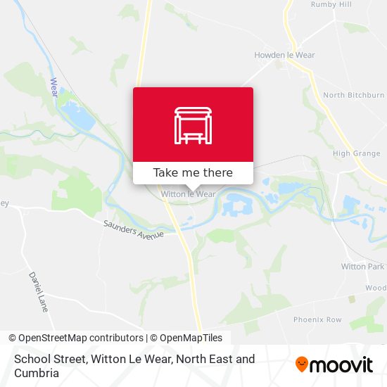 School Street, Witton Le Wear map
