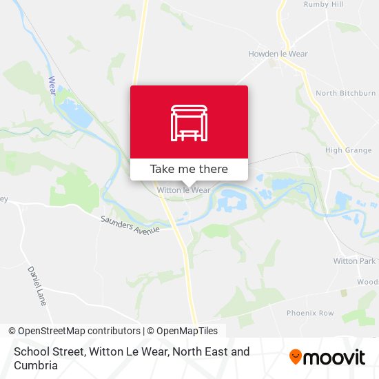 School Street, Witton Le Wear map