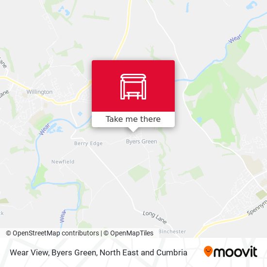 Wear View, Byers Green map