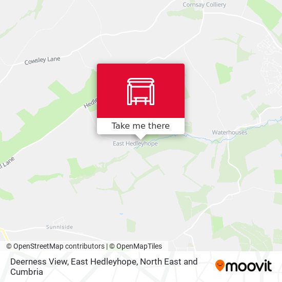 Deerness View, East Hedleyhope map
