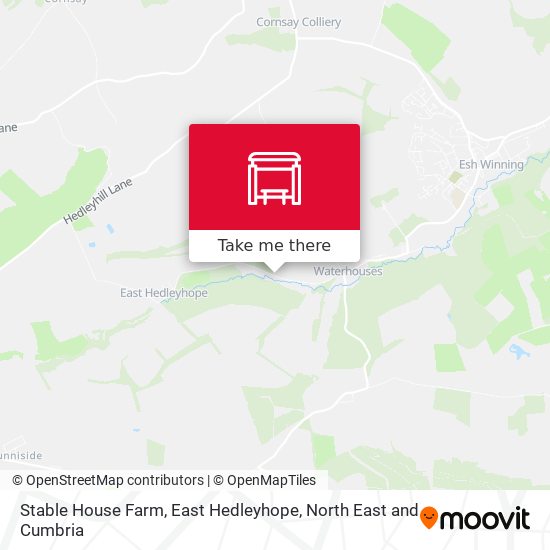 Stable House Farm, East Hedleyhope map