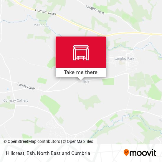 Hillcrest, Esh map