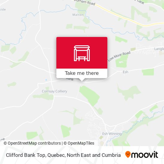 Clifford Bank Top, Quebec map