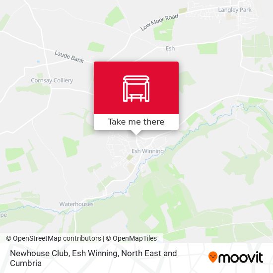 Newhouse Club, Esh Winning map
