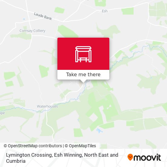 Lymington Crossing, Esh Winning map