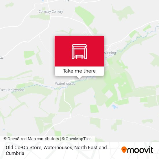 Old Co-Op Store, Waterhouses map