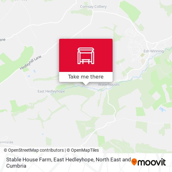 Stable House Farm, East Hedleyhope map