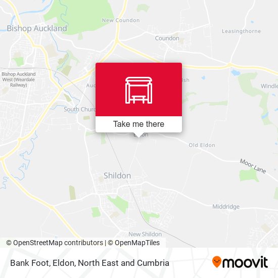 Bank Foot, Eldon map