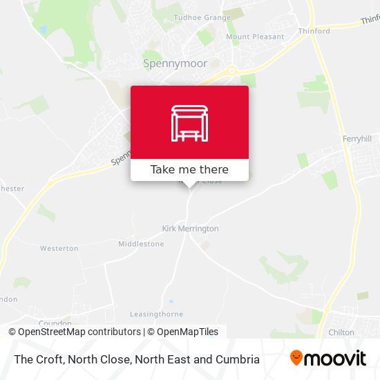 The Croft, North Close map