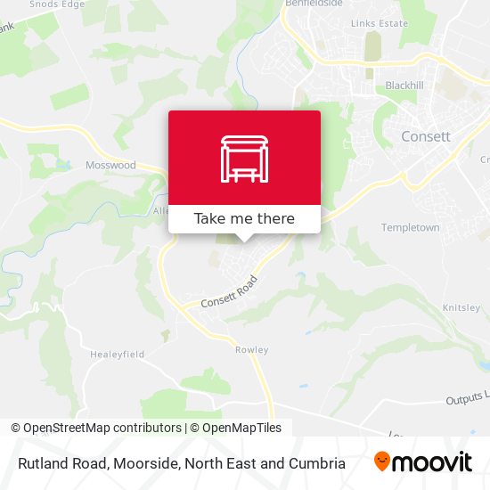 Rutland Road, Moorside map