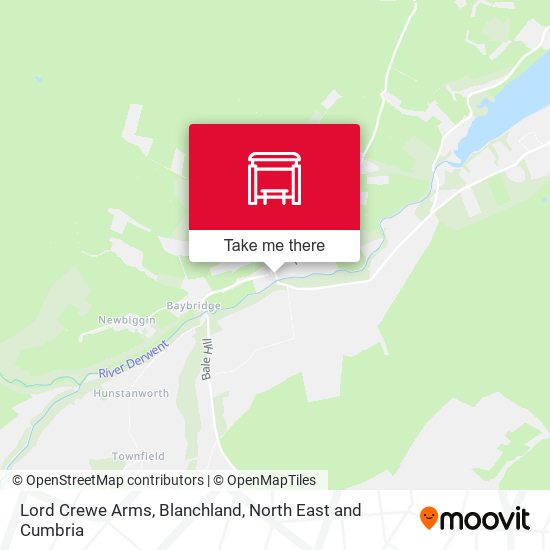 Lord Crewe Arms, Blanchland map