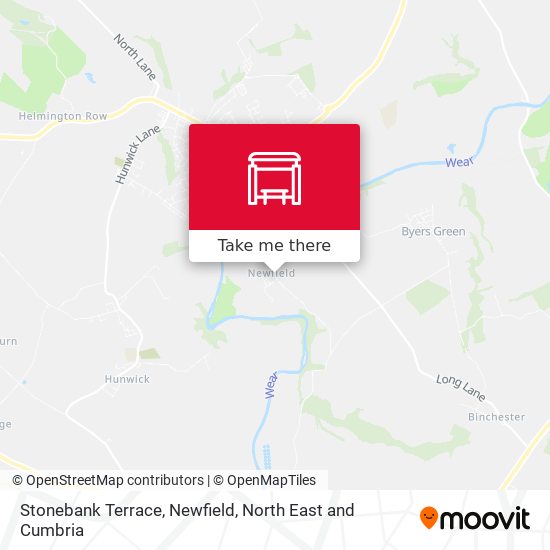 Stonebank Terrace, Newfield map