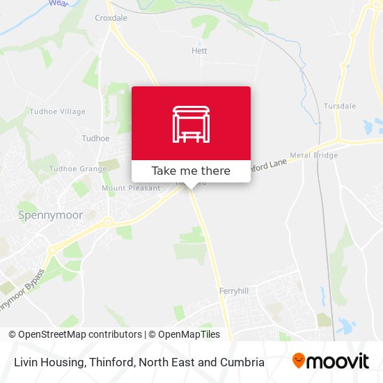 Livin Housing, Thinford map