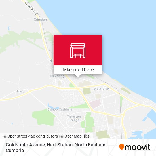 Goldsmith Avenue, Hart Station map