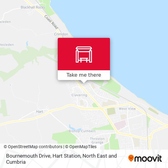 Bournemouth Drive, Hart Station map