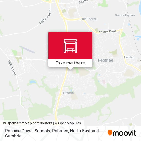 Pennine Drive - Schools, Peterlee map