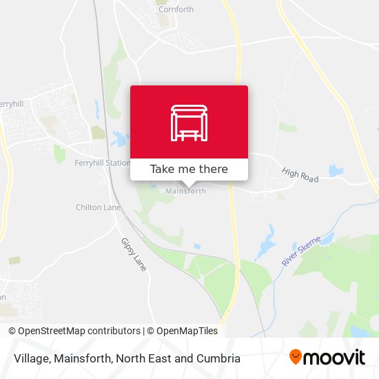 Village, Mainsforth map