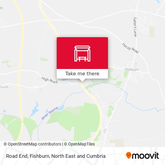 Road End, Fishburn map