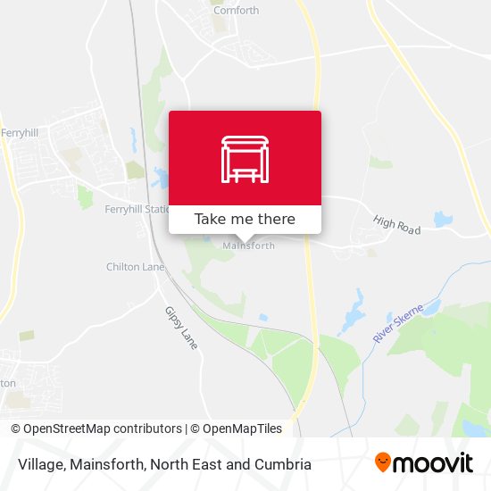 Village, Mainsforth map