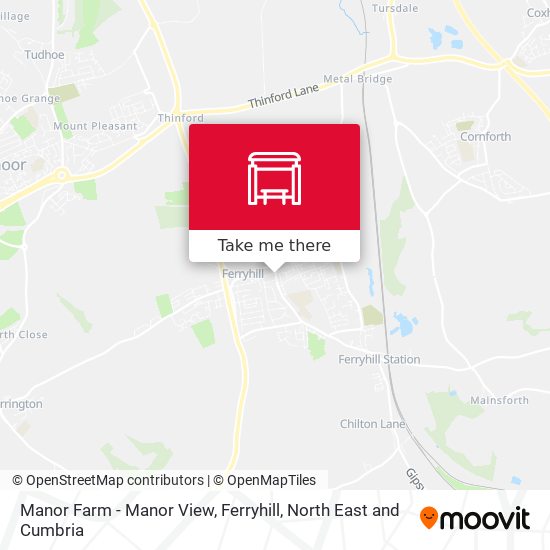 Manor Farm - Manor View, Ferryhill map