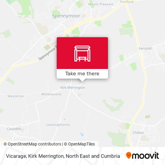 Vicarage, Kirk Merrington map