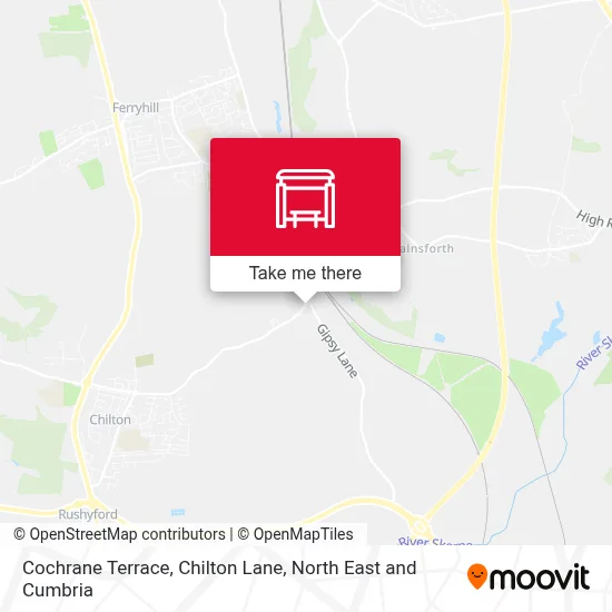 Cochrane Terrace, Chilton Lane map