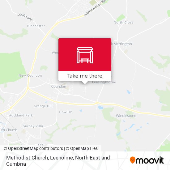 Methodist Church, Leeholme map
