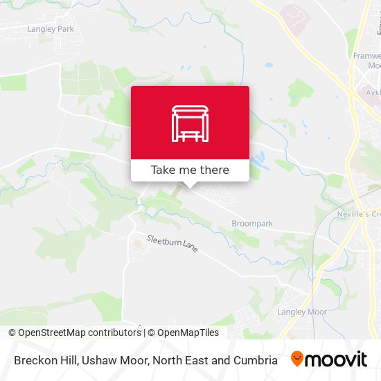 Breckon Hill, Ushaw Moor map