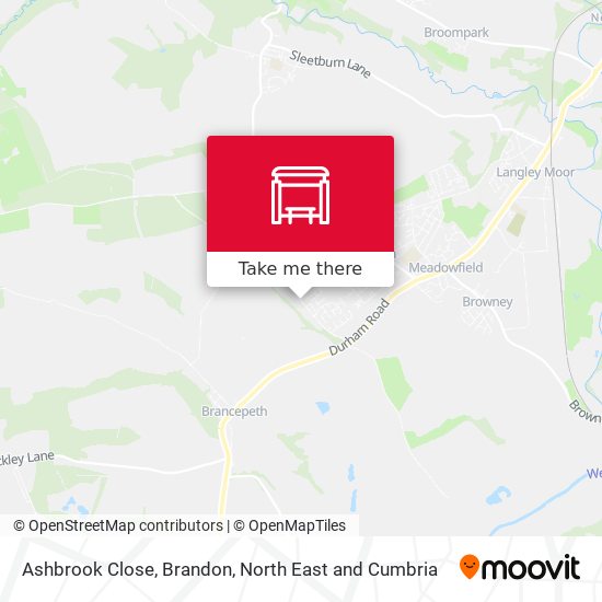 Ashbrook Close, Brandon map