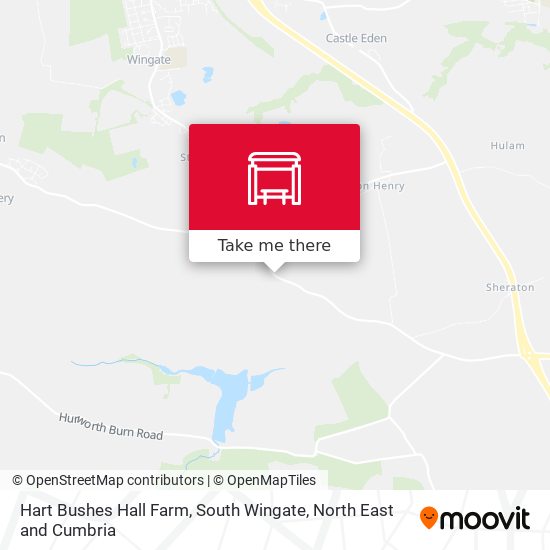 Hart Bushes Hall Farm, South Wingate map