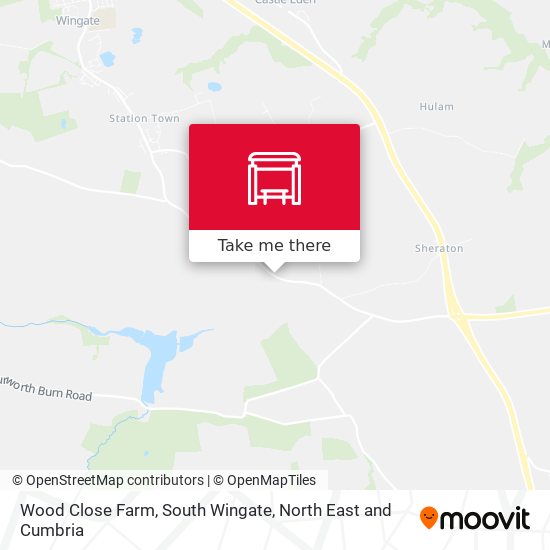 Wood Close Farm, South Wingate map
