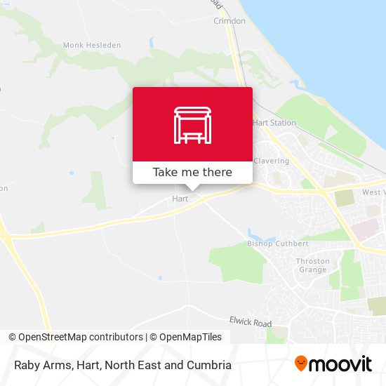 Raby Arms, Hart map
