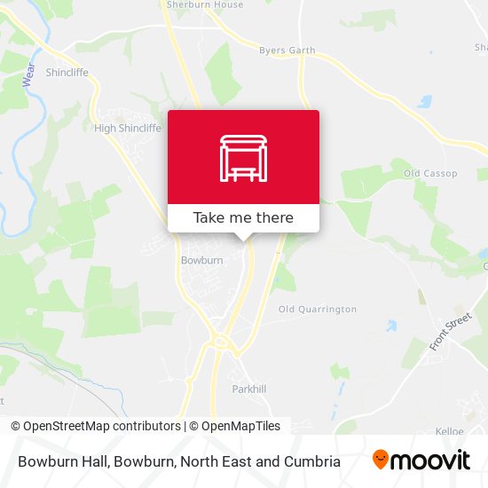 Bowburn Hall, Bowburn map