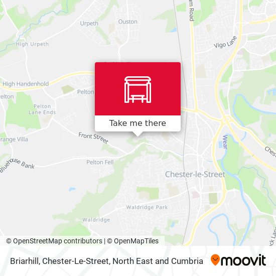 Briarhill, Chester-Le-Street map