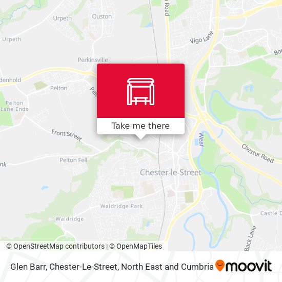 Glen Barr, Chester-Le-Street map