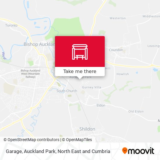 Garage, Auckland Park map