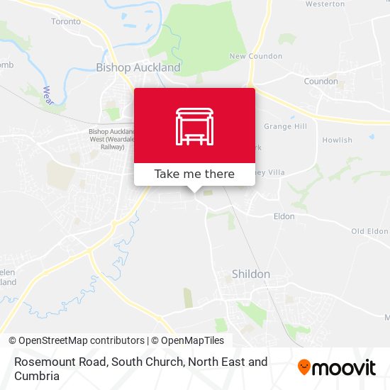 Rosemount Road, South Church map