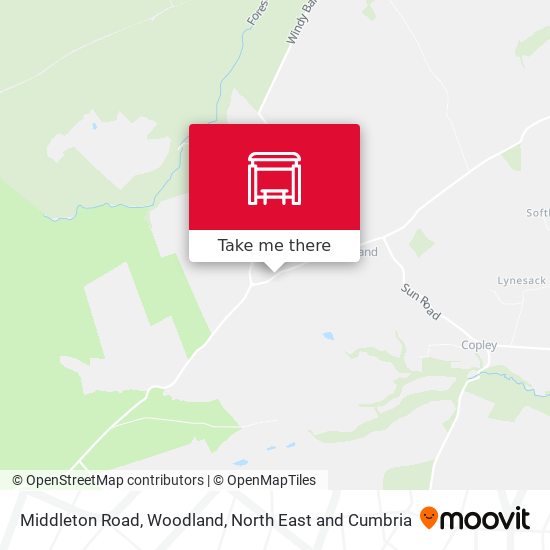 Middleton Road, Woodland map