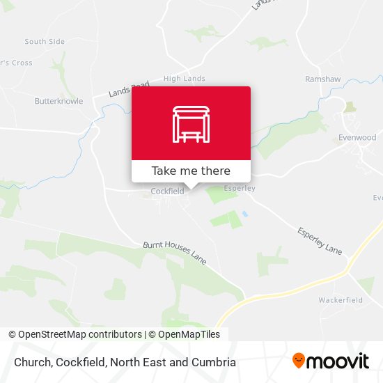 Church, Cockfield map