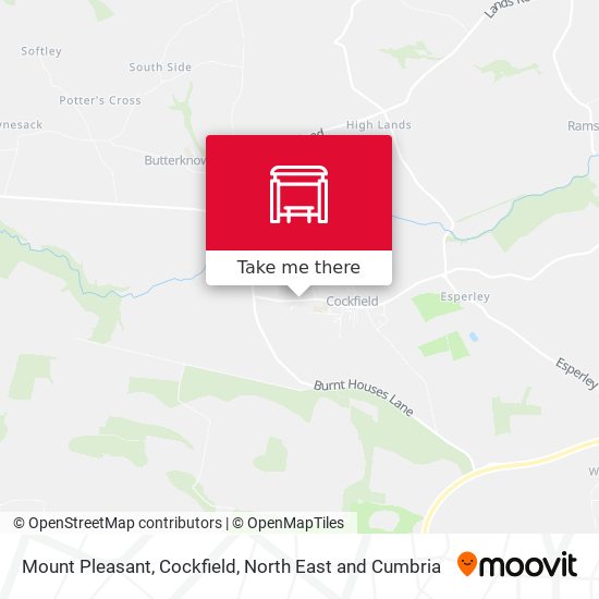 Mount Pleasant, Cockfield map