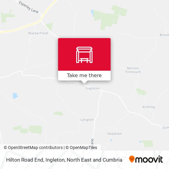 Hilton Road End, Ingleton map